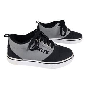 HEELYS YOUTH PRO 20 SKATE SHOES — GRAY/BLACK • SIZE 4 • STYLE HE100761